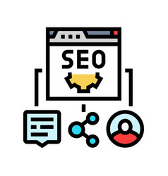 Off Page Seo Color Icon