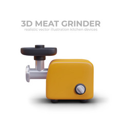 Realistic Electrical Meat Grinder In Yellow Colors