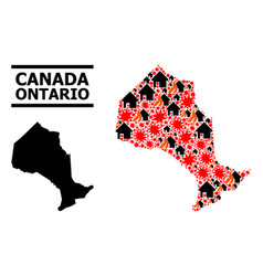 War Collage Map Of Ontario Province