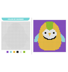 Parrot Squishmallow Color By Number Pixel