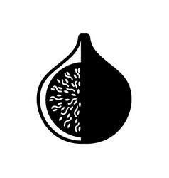 Fig Tropical Fruit Glyph Icon