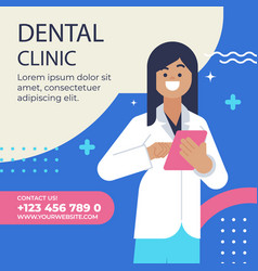 Flat Design Dental Clinic Posts