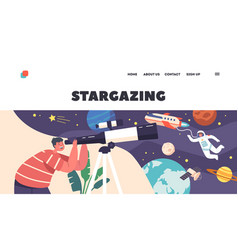 Stargazing Landing Page Template Space