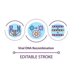 Viral Dna Recombination Concept Icon