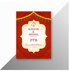 Beautiful Indian Wedding Invitation Card Design