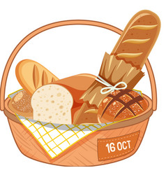 Different Types Of Breads In Basket