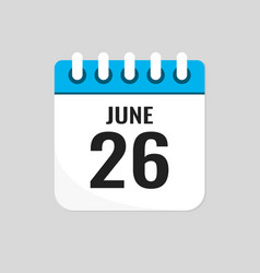 Icon Page Calendar Day - 26 June