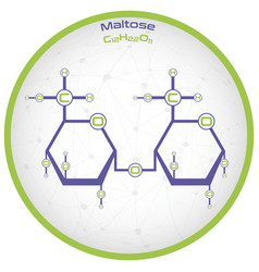 Infographic Molecule Maltose