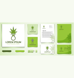 Cannabis Water Oil Drop Lab Logo And Business