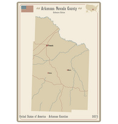 Map Nevada County In Arkansas