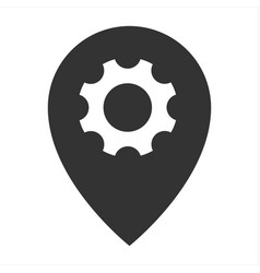 Technical Support Location Icon Isolated