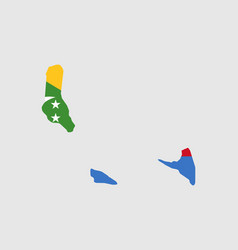 Comoros Map Flag