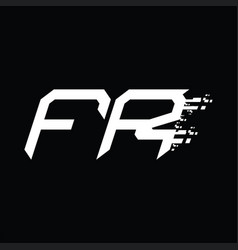 Fr Logo Monogram Abstract Speed Technology Design