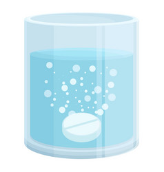 Glass Mineral Water Icon Cartoon Medicine