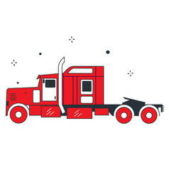 Road Truck Icon Design