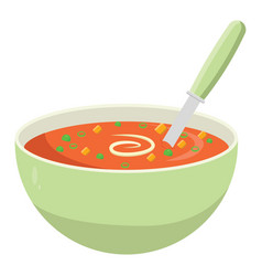 Soup Bowl On A White Background