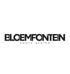 Bloemfontein In The South Africa Emblem