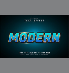 Modern Blue Gold Text Effect