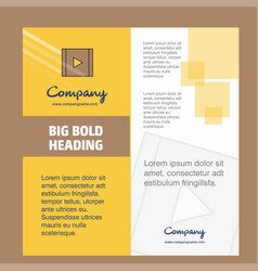 Video Company Brochure Title Page Design Company