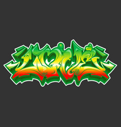 Graffiti Love Rasta Sticker