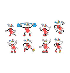 Groovy Christmas Socks Characters Vibrant