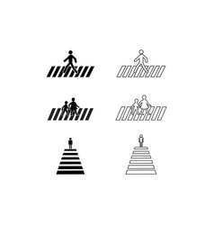 Human Road Crossing Icon