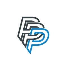 Letter P Pp Ppp Logo Design Template