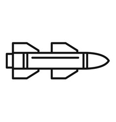 Missile Strike Icon Outline Style