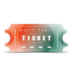 Sample Ticket For Entry To A Musical Concert