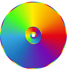 Cd Dvd Rainbow Disc Isolated On Transparent