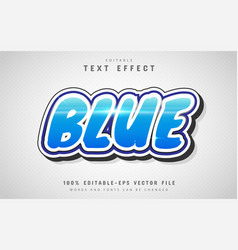 Blue Text Cartoon Style Editable Text Effect