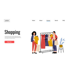 Clothing Shop Landing Page Female Client Coming