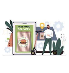 Fast Food Delivery Concept