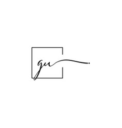 Gu Signature Square Logo Initial Concept