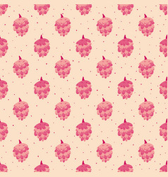 Modern Kids Seamless Pattern With Pine Cone