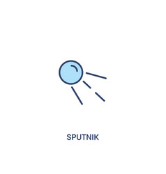 Sputnik Concept 2 Colored Icon Simple Line