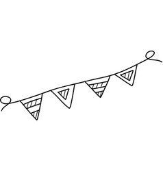 Hand Drawn Ribbon For Party