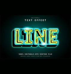 Neon Line Text Effect