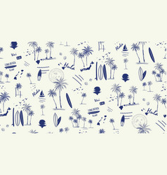 Palm Tree Motif Summer Beach Pattern