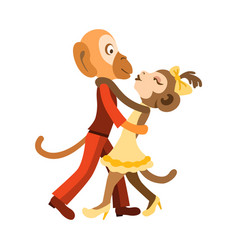 Two Funny Monkeys Dancing Salsa