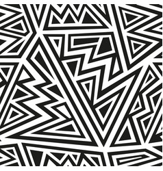 African Geometric Monochrome Seamless Pattern