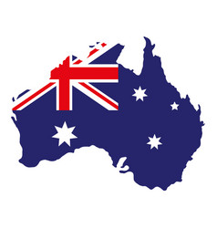 Australian Flag In Map