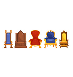 Set Of Royal Thrones Majestic And Regal Adorned