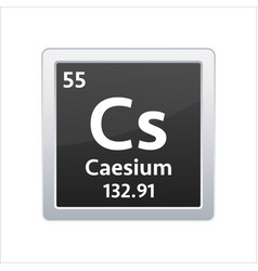 Caesium Symbol Chemical Element Of The Periodic