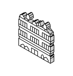 Green Building Environmental Isometric Icon