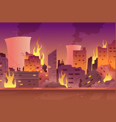 Gradient City Fire Background