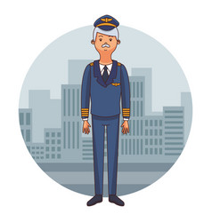 Airliner Pilot Cartoon