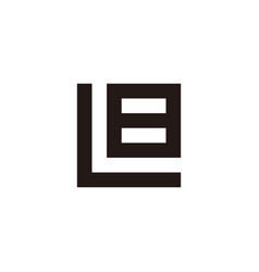 Letter L Number 8 Square Geometric Symbol Simple