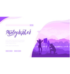 Outdoor Photoshoot Landing Page Template