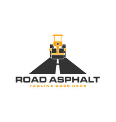 Asphalt Road Construction Logo